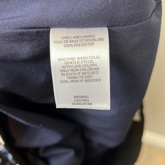 1901 Pleated Floral Skirt 4 Black Blue - Picture 6 of 6